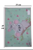 Beslenme Bezi Yıkanabilir 33x49 cm 1 Adet Koala Beslenme Örtüsü Okul Öncesi Kreş Anasınıfı İlkokul İçin İdeal - 1