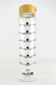 Digithome H2O Fit Bambu Kapaklı Cam Matara 1000 Ml - H2O75992 C1-1-18 - 3