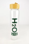 Digithome H2O Detox Bambu Kapaklı Cam Matara 1000 Ml - H2O75994 C1-1-18 - 3