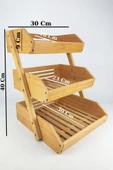 Digithome Bambu 3 Katlı Çok Amaçlı Saklama Kutusu Düzenleyici Organizer Meyvelik – MIEN-670 C1-1-289 - 6