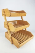 Digithome Bambu 3 Katlı Çok Amaçlı Saklama Kutusu Düzenleyici Organizer Meyvelik – MIEN-670 C1-1-289 - 4