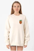 One Piece Anime Bara Bara Devil Fruit Ekru Kadın 2ip Sweatshirt - 1