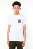 One Piece Anime Gomu Gomu Devil Fruit Beyaz Çocuk Bisikletyaka Tshirt - 1