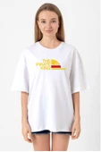 One Piece Anime Luffy The Pirate King Beyaz Kadın Oversize Tshirt - 1