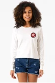 One Piece Anime Ninja Org. N.S Ekstra Uzunkol Sweatshirt Ekru - 1
