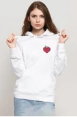 One Piece Anime Ope Ope Devil Fruit Beyaz Kadın 3ip Kapşonlu Sweatshirt - 1