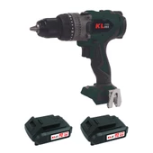 Klpro KLDM18BHX-20 18V/2.0Ah. 150Nm Kömürsüz Çift Akülü Şarjlı Darbeli Matkap - 1