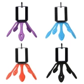 Esnek Kıvrılabilir Elastik Mini Ahtapot Tripod Stand-Kırmızı - 1