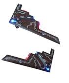 Oyuncak Metal Hayalet Savaş Uçağı Çek Bırak Işıklı Sesli Hayalet Savaş Uçağı 28x13cm.Siyah - 3