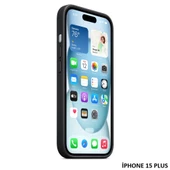 iPhone 15 Plus için MagSafe özellikli Mikro Dokuma Kılıf - 6