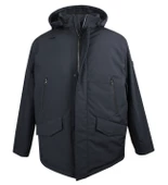 Büyük Beden Dolgulu Softshell Mont Antrasit - 1