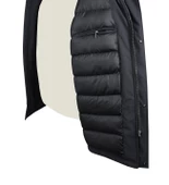 Büyük Beden Dolgulu Softshell Mont Antrasit - 6