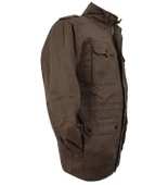 Büyük Beden Gabardin Mont Pluton Kahve 1436 - 3