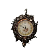 Duvara Asmalı Tavuskuşu Saat Dekoratif Hediyelik - 2