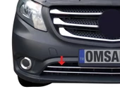 OMSA Mercedes Vito W447 Krom Ön Tampon Çıtası 2 Parça 2014-2024 Arası - 5