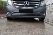 OMSA Mercedes Vito W447 Krom Ön Tampon Çıtası 2 Parça 2014-2024 Arası - 1