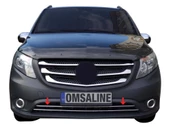 OMSA Mercedes Vito W447 Krom Ön Tampon Çıtası 2 Parça 2014-2024 Arası - 4