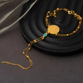 22 Ayar Yarım Reşatlı Şahmeran Bileklik - 4