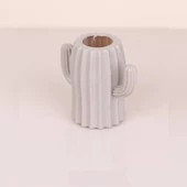 Kaktüs Saksı Kaktüs Şekilli Kalemlik Dekor Çiçeklik Saksı Plastik Kaktüs Biblo BPA İçermez 11 CM - 5