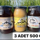 Bal Paketim 3 (3x500gr Çiçek & Çam & Krem Bal) - 1