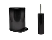 Primanova Cigo Pedallı Paslanmaz Çelik Çöp Kovası + Klozet fırçası - 4