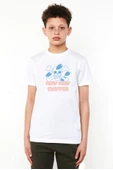 One Piece Anime Tony Tony Chopper Jolly Roger Beyaz Çocuk Bisikletyaka Tshirt - 1