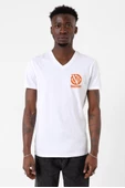 Rick And Morty Vindicators Beyaz Erkek V yaka Tshirt - 1