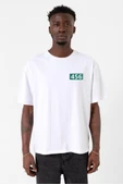 Squid Game Player 456 Beyaz Erkek Oversize Tshirt - 1