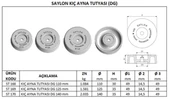 Kıç Ayna Tutyası DG 125 mm - 2