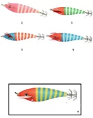 Captain 3004 Kalamar Zokası 8cm Zebra Squid 4 - 1
