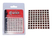 Captain 7631 Göz 5mm Silikon Damla Göz 81'i Paket Kırmızı - 1