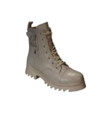 YAZKIŞ Kadın Siyah Ten Cilt Fermuar Bağcıklı 16cm Bilek Uzunlupu Termo Kalın Taban Postal Bot thumbnail 3