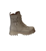 YAZKIŞ Kadın Siyah Ten Cilt Fermuar Bağcıklı 16cm Bilek Uzunlupu Termo Kalın Taban Postal Bot thumbnail 5