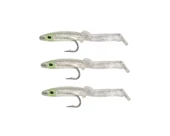 Captain 3526 Eel Fish 5cm Silikon Zargana Suni Yem 3'lü Paket E02 Silver - 1