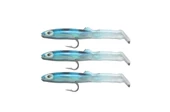 Captain 3526 Eel Fish 5cm Silikon Zargana Suni Yem 3'lü Paket E20 Black - 1