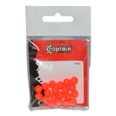 Captain 7665 Renkli Boncuk Yuvarlak 7,5mm Plastik Boncuk 20'li Paket Kırmızı - 1