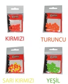 Captain 7665 Renkli Boncuk Yuvarlak 7,5mm Plastik Boncuk 20'li Paket Yeşil - 2