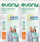 Evony Hasta Bezi Yetişkin Emici Külot L - Büyük - Large 60 Adet (2PK*30) thumbnail 1