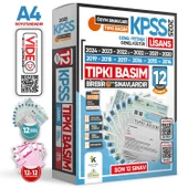 2025 KPSS Lisans GY-GK ve Eğitim ÖSYM Çıkmış Soru Tıpkı Basım 24lü (12+12) Deneme Paketi Video Ç. TG - 2