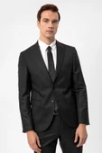 Slimfit Armürlü Takım Elbise - 5