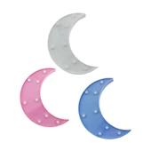 24cm Led Işıklı Plastik Ay Dede Gece Lambası - 1