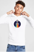 Star Trek Discovery Retro Ship Beyaz Çocuk 3ip Kapşonlu  Sweatshirt - 1