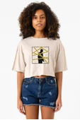 The Mentalist Crime Scene Tape Bej Kadın Crop Tshirt thumbnail 1