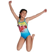 SPEEDO KIZ ÇOCUK YÜZÜCÜ MAYOSU PLMT TSRP MSBK JF BLUE/YELLOW 8-09533H111 YZM - 6