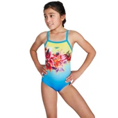 SPEEDO KIZ ÇOCUK YÜZÜCÜ MAYOSU PLMT TSRP MSBK JF BLUE/YELLOW 8-09533H111 YZM - 5