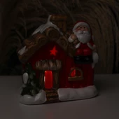 Yılbaşı Hediyesi Işıklı Ev Noel Baba  Biblosu - 2