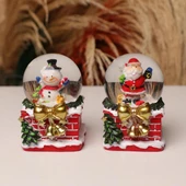 Yılbaşı Tasarımlı Mini Işıksız Küre - 3