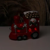 Yılbaşı Hediyesi Işıklı Tren Noel Baba  Biblosu - 2