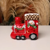 Yılbaşı Hediyesi Işıklı Tren Noel Baba  Biblosu - 1
