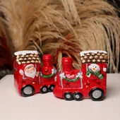 Yılbaşı Hediyesi Işıklı Tren Noel Baba  Biblosu - 3